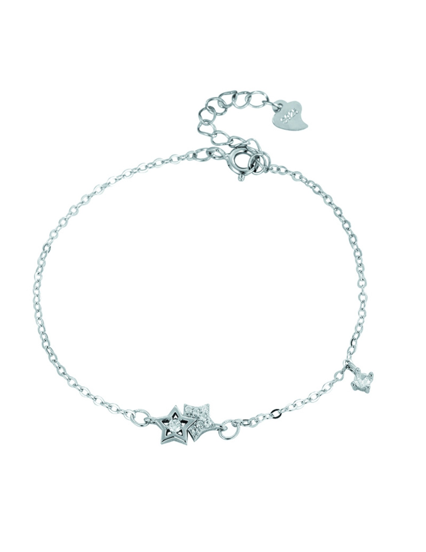 LDR4107 S925純銀五角星手鏈