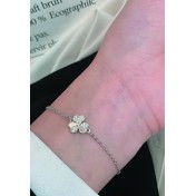 LDR4108 S925純銀三葉草手鏈