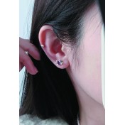 LDR4122 S925純銀星球耳環