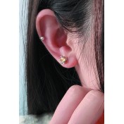 LDR4122 S925純銀星球耳環