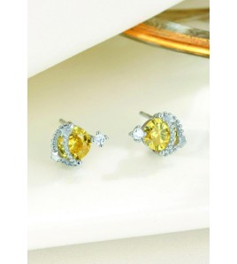 LDR4122 S925純銀星球耳環