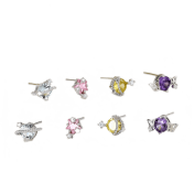 LDR4122 S925純銀星球耳環