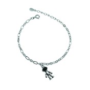 LDR4126 S925純銀太空人手鏈