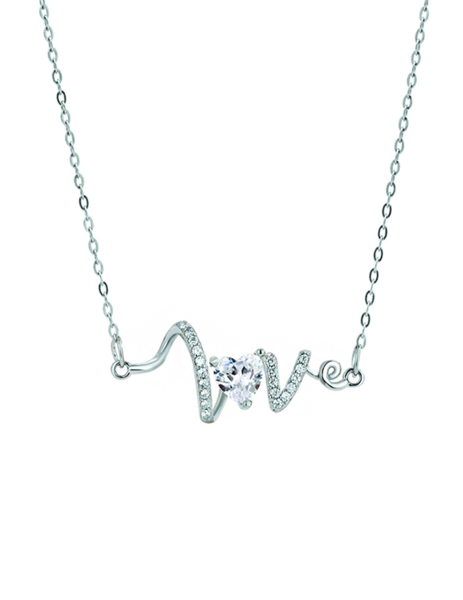 LDR4128 S925純銀愛心項鏈