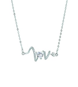 LDR4128 S925純銀愛心項鏈