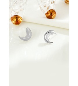 LDR4203 S925純銀月亮耳環