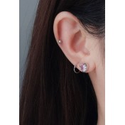 LDR4244 S925純銀時尚耳環