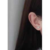 LDR4246 S925純銀星星耳環