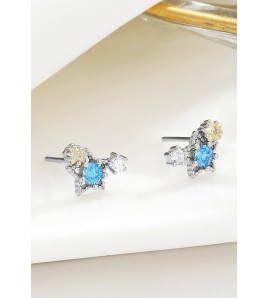 LDR4256 S925純銀星星耳環