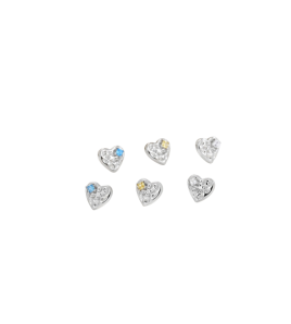 LDR4258 S925純銀愛心耳環