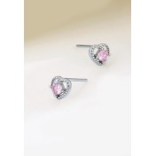 LDR4260 S925純銀愛心耳環