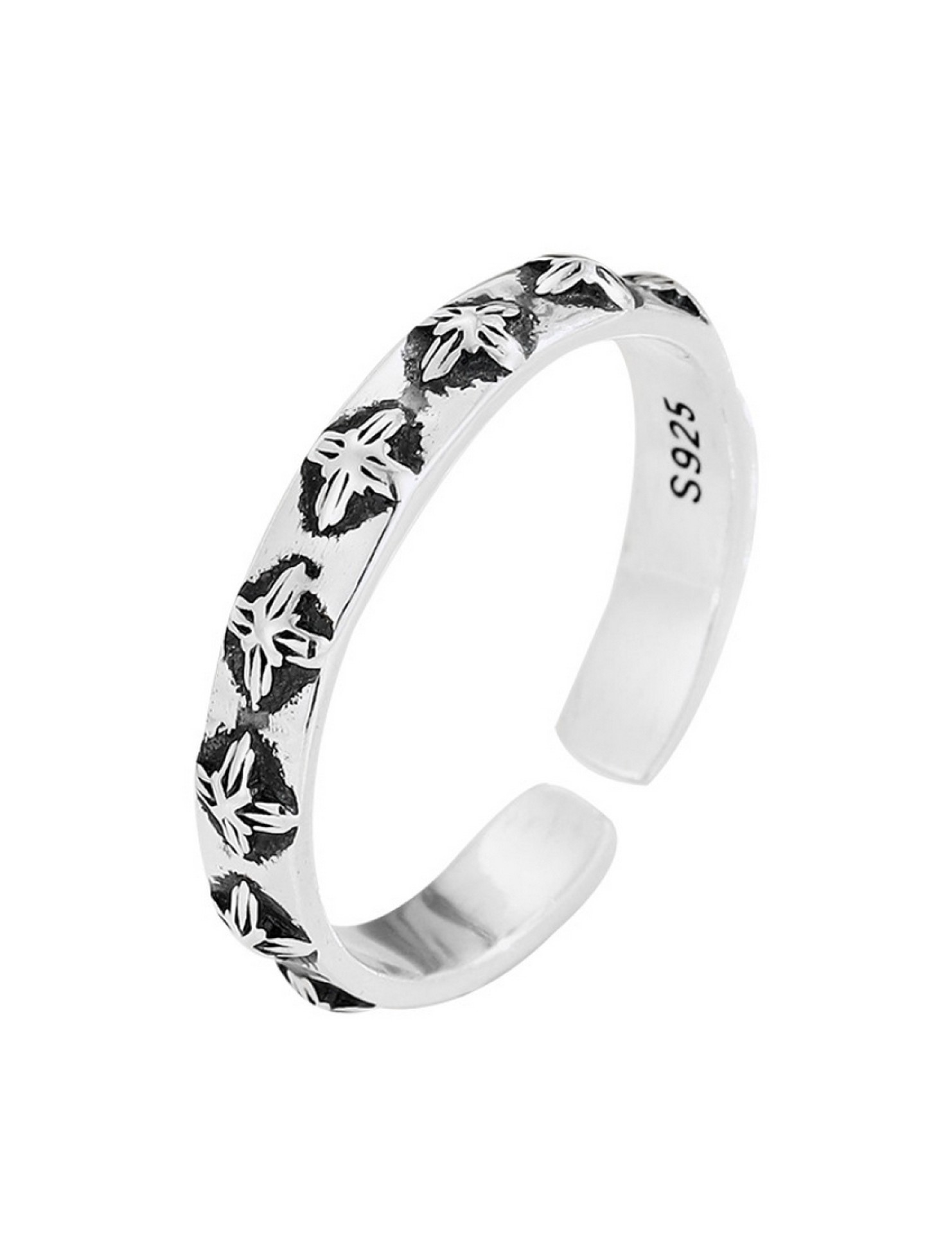 LDR4263 S925純銀復古十字架戒指