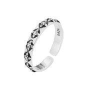 LDR4263 S925純銀復古十字架戒指