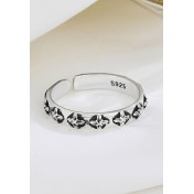 LDR4263 S925純銀復古十字架戒指