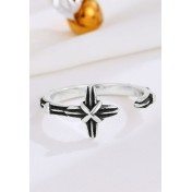 LDR4264 S925純銀復古十字架戒指