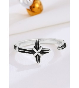 LDR4264 S925純銀復古十字架戒指