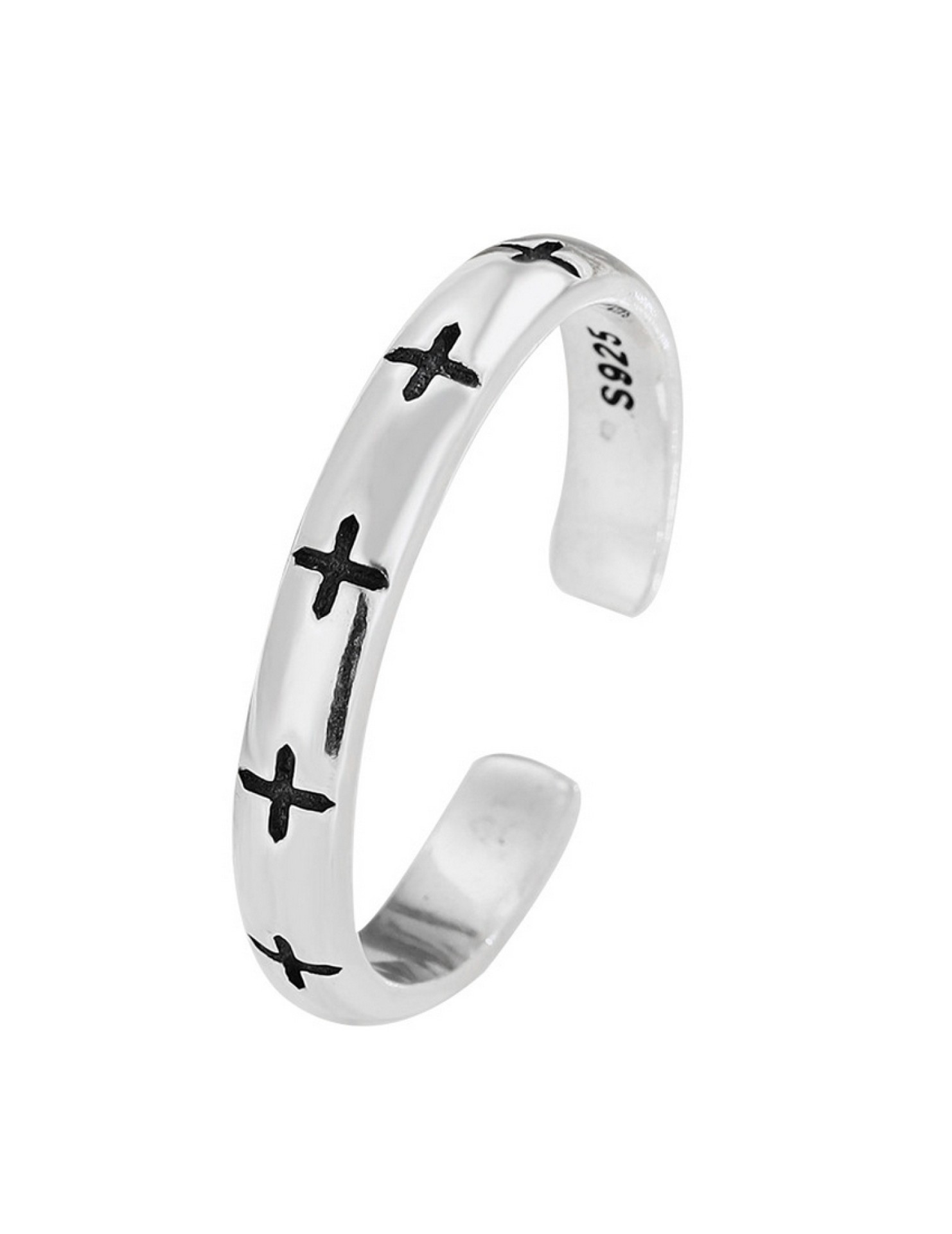 LDR4265 S925純銀復古十字架戒指