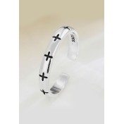 LDR4265 S925純銀復古十字架戒指