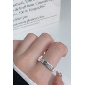 LDR4270 S925純銀十字架光面戒指