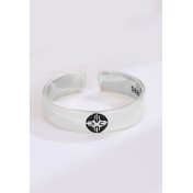 LDR4270 S925純銀十字架光面戒指