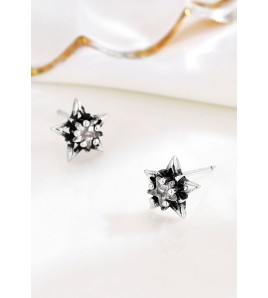 LDR4274 S925純銀星星耳環