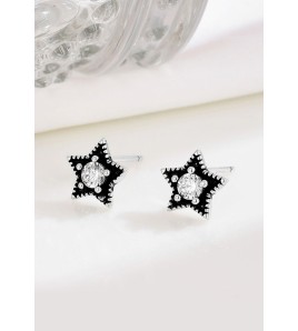 LDR4276 S925純銀星星耳環