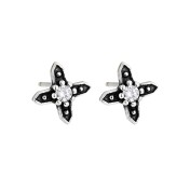 LDR4278 S925純銀星星耳環