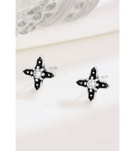 LDR4278 S925純銀星星耳環