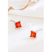 LDR6207 S925純銀時尚鋯石耳環