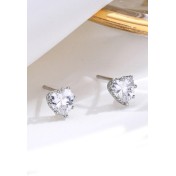 LDR6211 S925純銀心形耳環