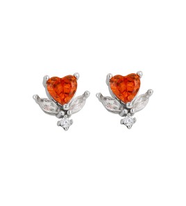 LDR6213 S925純銀心形耳環