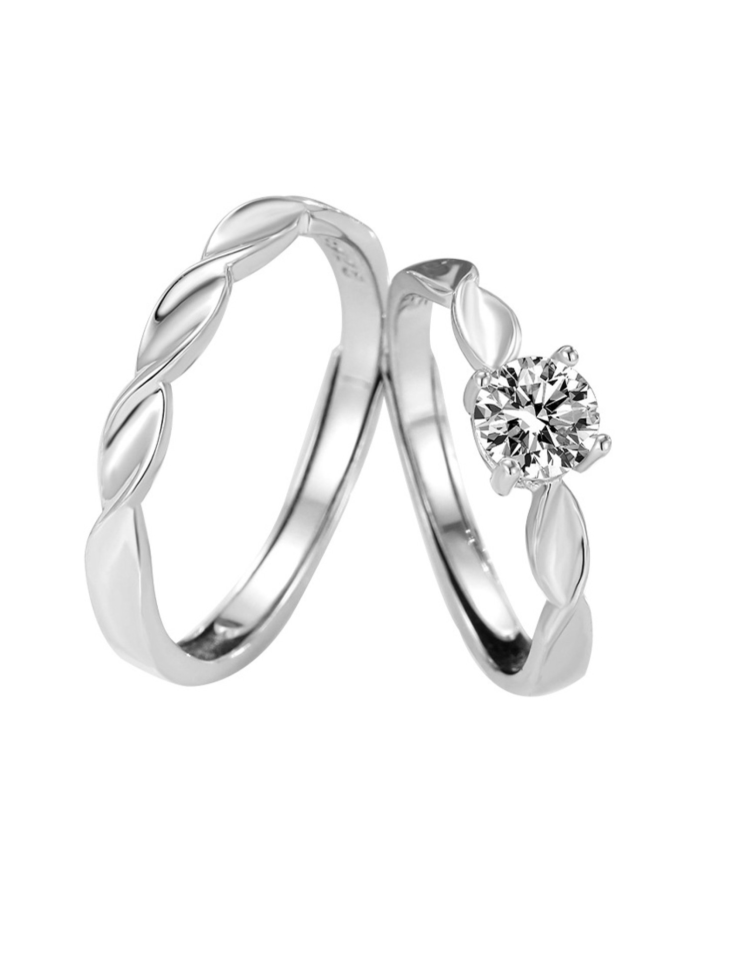 LDR6214C S925純銀時尚（情侶）戒指