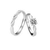 LDR6214C S925純銀時尚（情侶）戒指