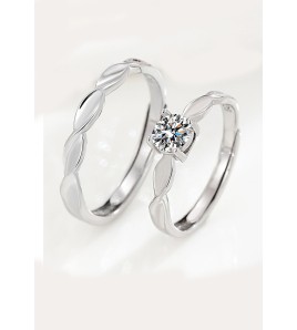 LDR6214C S925純銀時尚（情侶）戒指