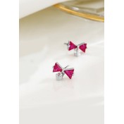 LDR6216 S925純銀蝴蝶結耳環