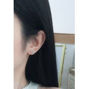 LDR6216 S925純銀蝴蝶結耳環