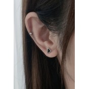 LDR6217-1 S925純銀三角耳環