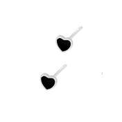 LDR6217-4 S925純銀心形四葉草耳環