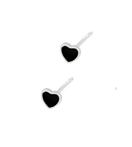 LDR6217-4 S925純銀心形四葉草耳環