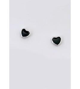 LDR6217-4 S925純銀心形四葉草耳環