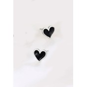 LDR6219-1 S925純銀心形耳環