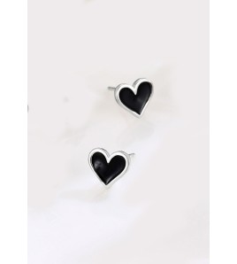 LDR6219-1 S925純銀心形耳環