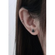 LDR6219-3 S925純銀梅花耳環