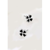 LDR6219-5 S925純銀四葉草耳環