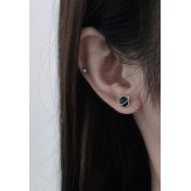 LDR6221-2 S925純銀球體耳環