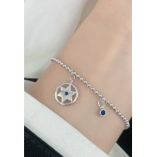 LDR6224 S925純銀六芒星羅盤手鏈