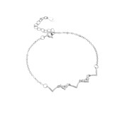 LDR6225 S925純銀Lovely Heart 手鏈