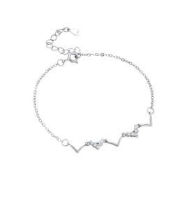 LDR6225 S925純銀Lovely Heart 手鏈