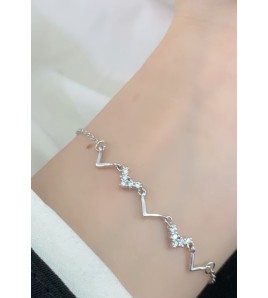 LDR6225 S925純銀Lovely Heart 手鏈