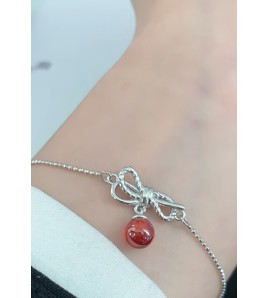 LDR6227 S925純銀蝴蝶結手鏈